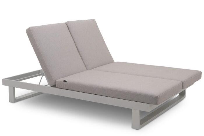 Lifestyle Garden Furniture Massimo ligbed met kussen wit/soft grey