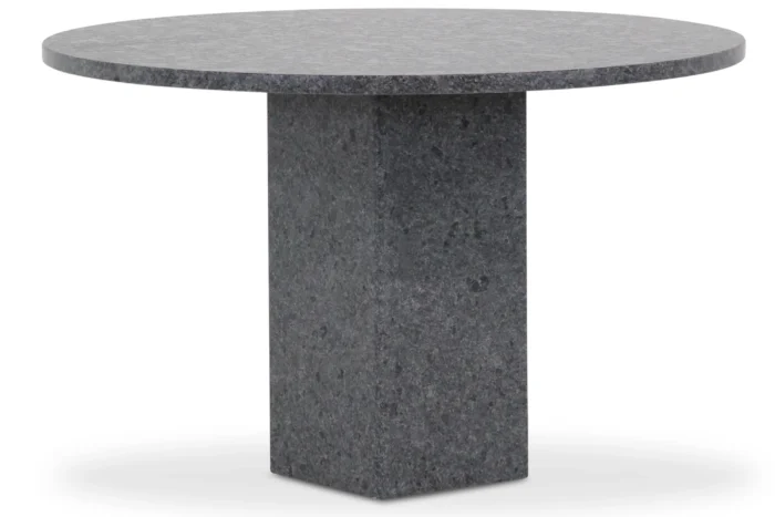 Garden Collections Graniet dining tuintafel rond 120 cm - Grijs-antraciet