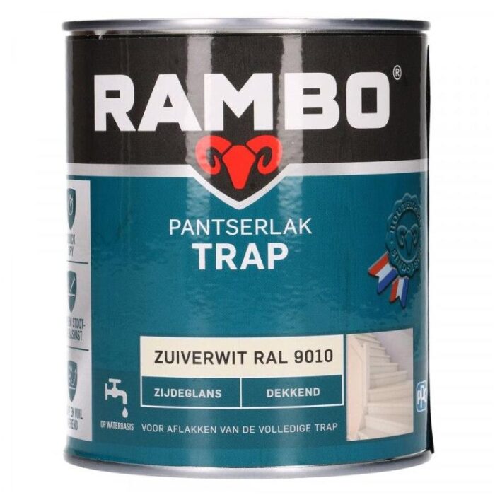 Rambo Pantserlak trap dek zg 9010 0,75l – wit