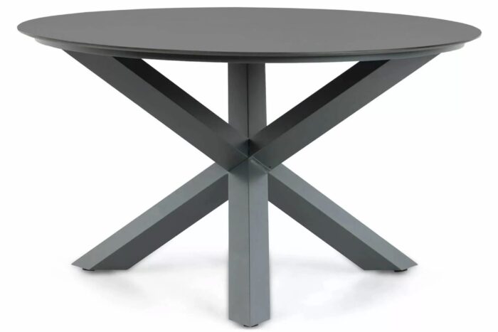 Santika Furniture Orino dining tuintafel 130 cm – Grijs-antraciet