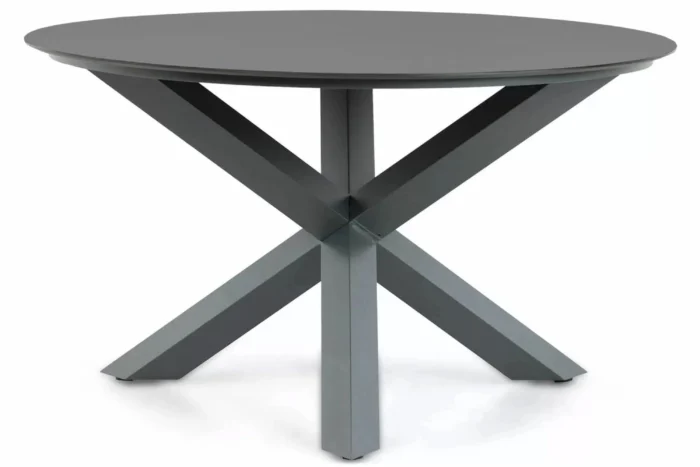 Santika Furniture Orino dining tuintafel 130 cm - Grijs-antraciet