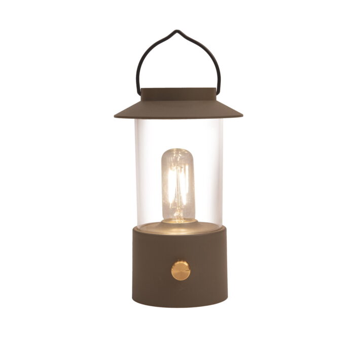 Annas collection Portable lantaarn 24×9 cm taupe Anna’s Collection – bruin
