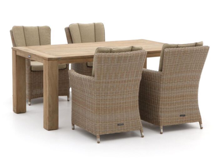 Intenso Furniture Intenso Adriano/ROUGH-X 180cm dining tuinset 5-delig Laagste prijsgarantie! – Bruin