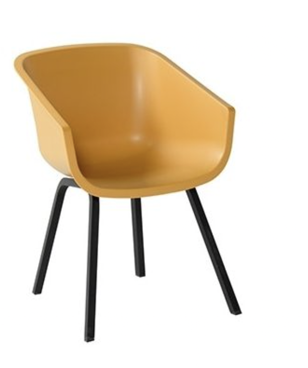 Hartman Amalia Element Tuinstoel Zwart/Curry tuinmeubel