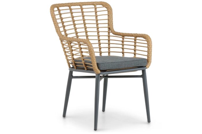 De Laan Projects Laan Toledo dining tuinstoel – Taupe-naturel-bruin