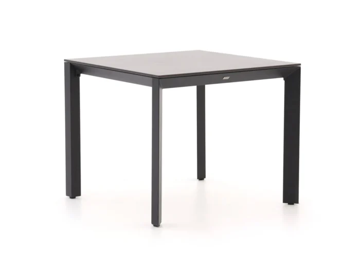 Bellagio tuinmeubelen Sestino dining tuintafel 90x90cm - Zwart