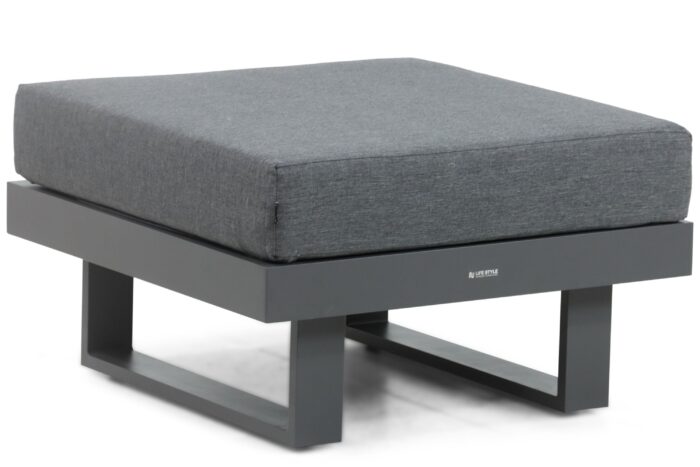 Lifestyle Garden Furniture Lorenzo lounge voetenbank – Grijs-antraciet