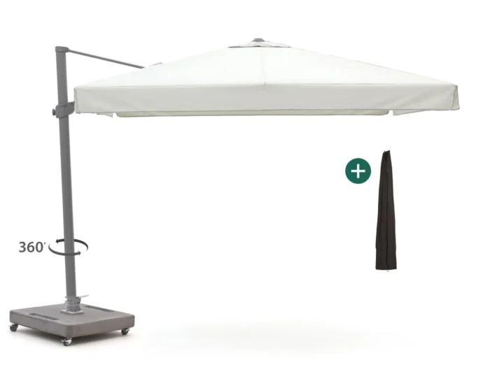 Shadowline Miami zweefparasol 300x300cm - Grijs