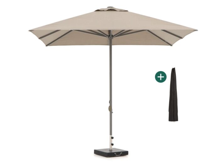 Shadowline Cuba parasol 300x300cm Laagste prijsgarantie! – Taupe