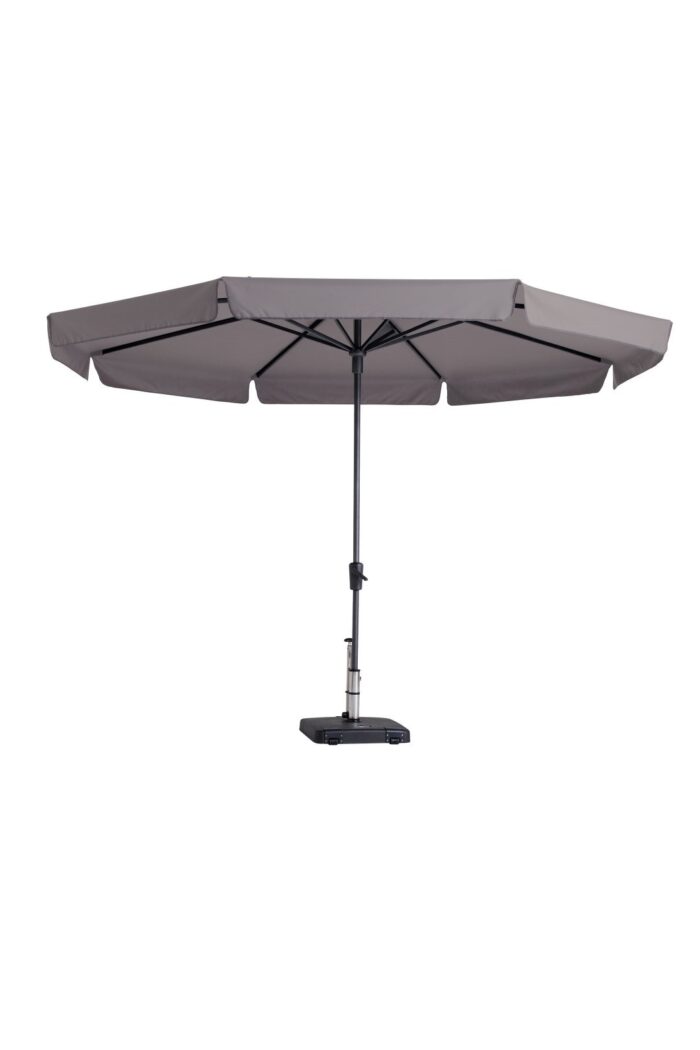 Madison Stokparasol Syros luxe 350 cm Polyester taupe zonwering – bruin