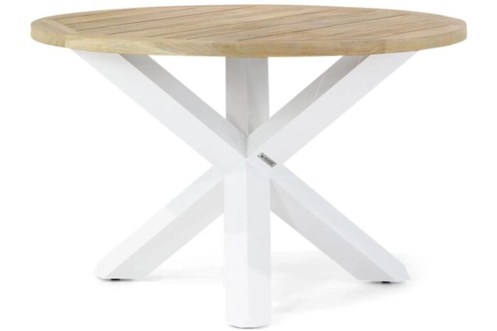 Lifestyle Garden Furniture Wellington dining tuintafel rond 120 cm – Wit