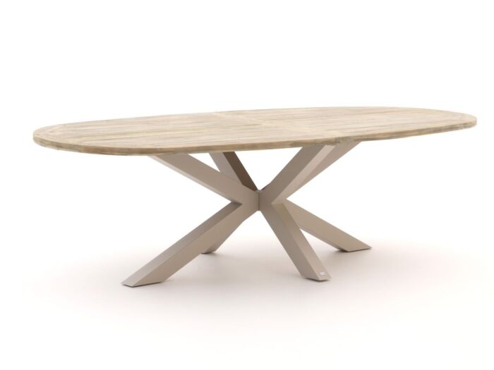 ROUGH Furniture ROUGH-Y Ellips dining tuintafel 280x130cm Laagste prijsgarantie! – Taupe