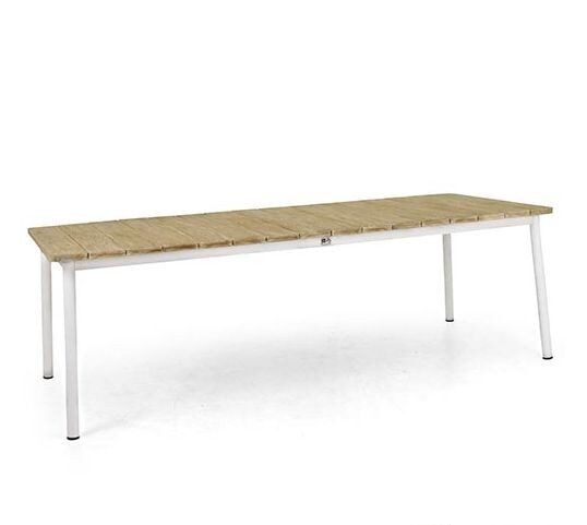 Applebee Milou Tuintafel White 180x90x76 cm – wit