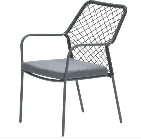 Garden impressions Dido Dining Tuinstoel Black - grijs;zwart