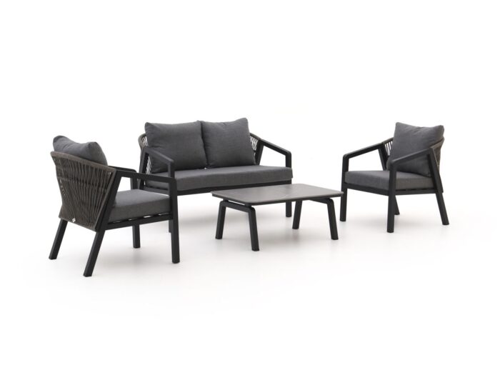 Forza Furniture Forza Iseo stoel-bank loungeset 4-delig Laagste prijsgarantie! – Grijs