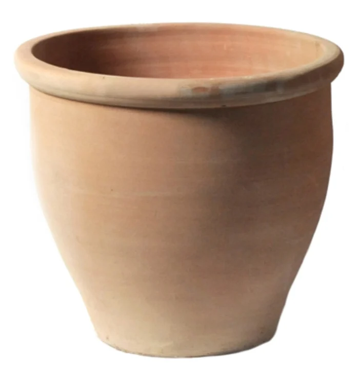 Mcollections Stan cherry pot d24 x h23 aardewerk bloempot - bruin