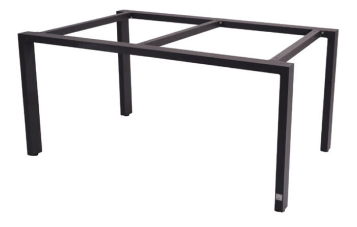 4so Goa tafelframe Antracite met tafelblad Teak 160 x 95 cm – bruin