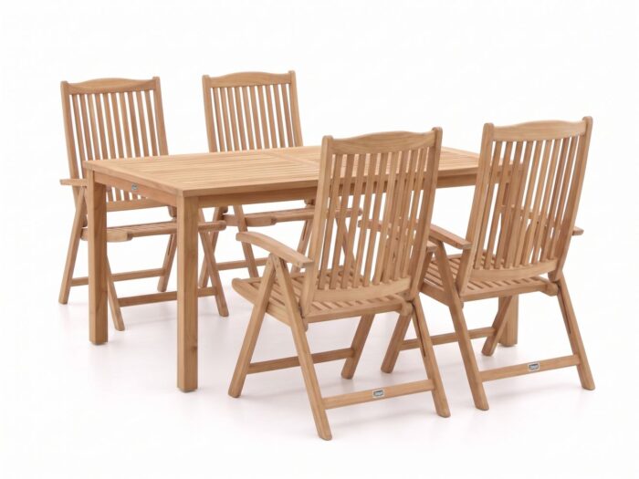 Sunyard Furniture Sunyard Veronica/Liverpool 145cm dining tuinset 5-delig verstelbaar Laagste prijsgarantie!