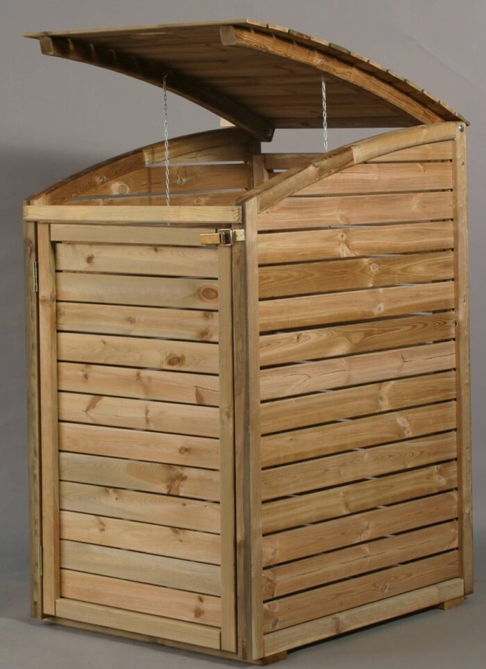 Kliko ombouw container ombouw klikoberging klikokast containerberging enkel dichte achterkant 75x125x90cm