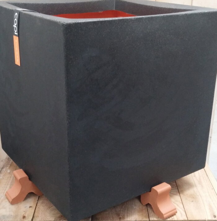 Warentuin mix Potcomponent Potzetter Lichtbruin 4 stuks voor een vierkante pot – grijs