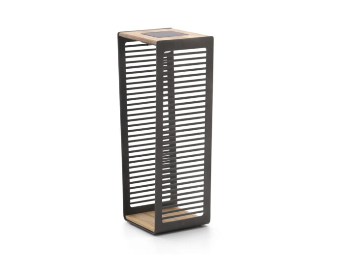 SUNS Eve L lantaarn solar 35x28x80cm Laagste prijsgarantie! – Grijs