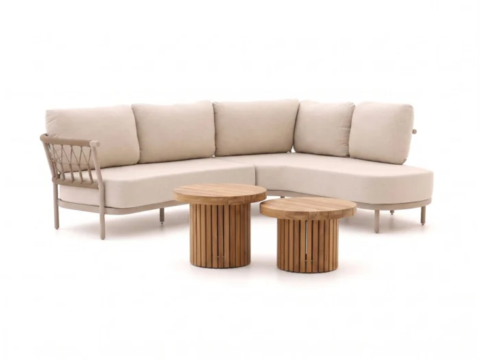 Tierra Outdoor Fresca/Marapa hoek loungeset 4-delig links 5-zits - Bruin
