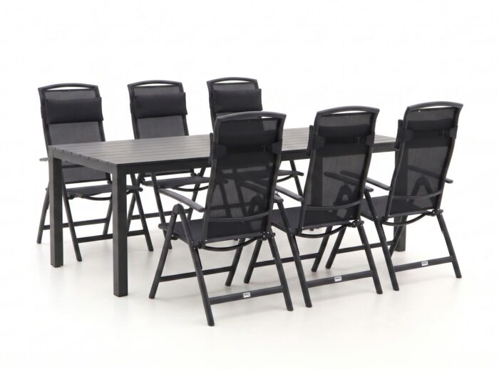 Forza Furniture Forza Capri/Menzano 220cm dining tuinset 7-delig verstelbaar Laagste prijsgarantie!