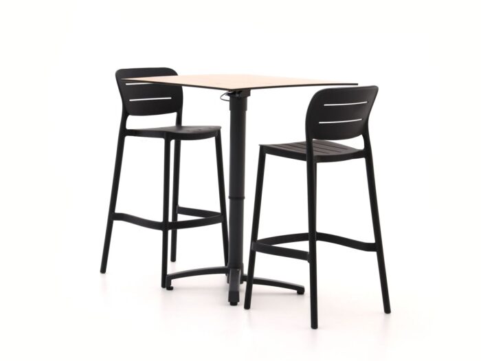 Forza Furniture Pazzia/Canzo 70cm barset 3-delig stapelbaar verstelbaar – Taupe