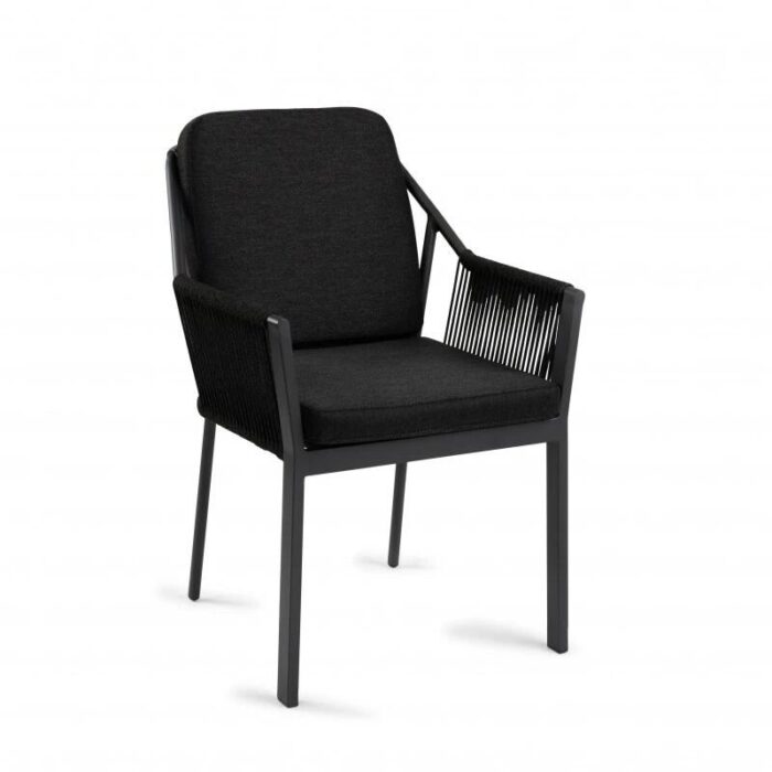 Tierra outdoor Liv Diningstoel Black – tweekleurig