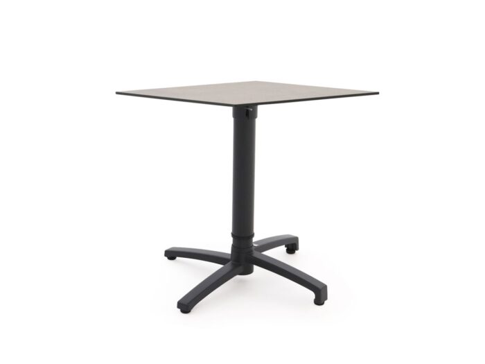 Bellagio tuinmeubelen Canzo klaptafel 70x70x73/109cm verstelbaar – Grijs
