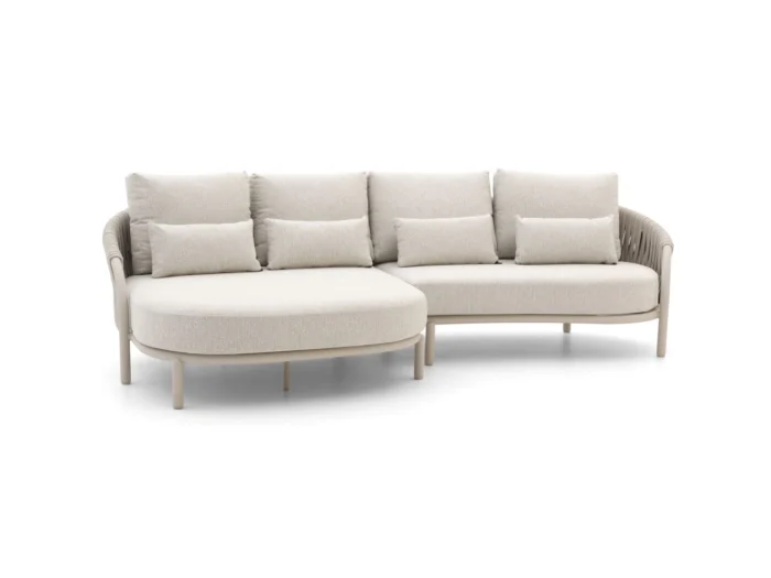 SUNS Feroli chaise longue loungeset 2-delig rechts - Taupe