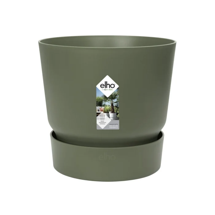 Elho Greenville Round dia 16 cm bloempot blad groen