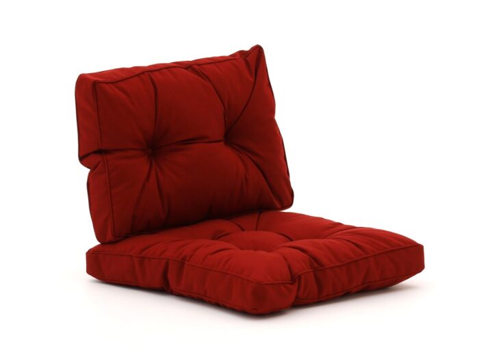 Madison Florance loungekussenset zit ca. 60x60cm rug ca. 60x40cm 2-delig Laagste prijsgarantie! – Rood