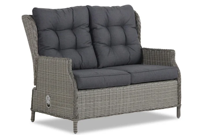Garden Collections New Castle lounge tuinbank 2-zits verstelbaar - Grijs-antraciet