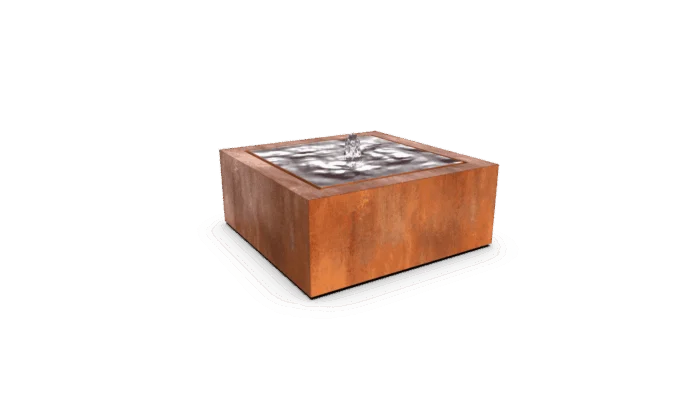 Geroba Watertafel Taula Quadra 120 x 120 x 40 cm Waterornament
