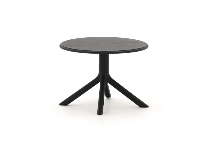 Forza Furniture Rieti lounge tuintafel ø60cm (h:43,5cm) - Zwart