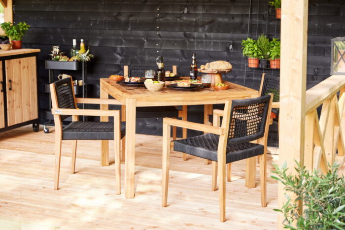 Tuindeco Teak tuintafel vierkant – hout
