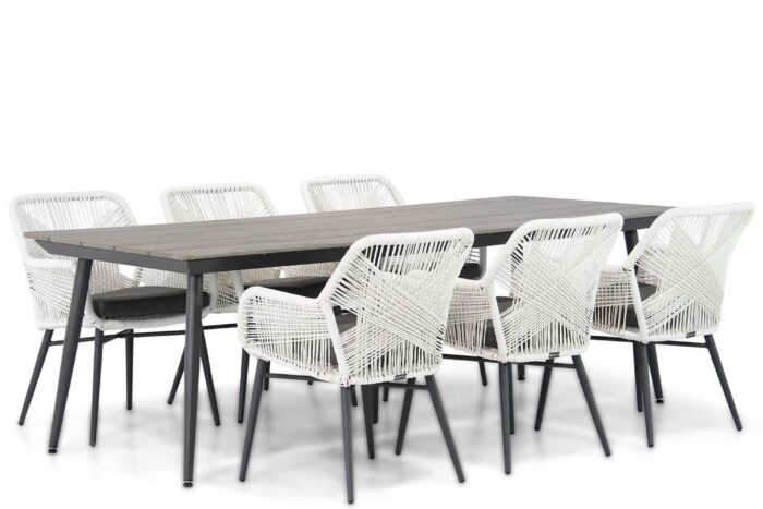 Lifestyle Garden Furniture Advance/Matale 240 cm dining tuinset 7-delig – Wit