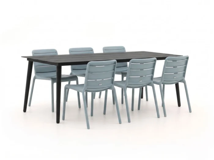 Forza Furniture Narni/Sora 220cm dining tuinset 7-delig stapelbaar