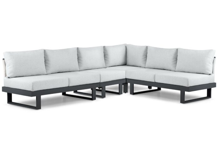 Lifestyle Garden Furniture Lorenzo hoek loungeset 4-delig – Grijs-antraciet