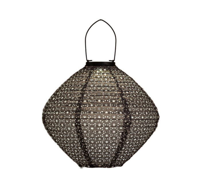 Annas collection Lampion 29 x 25 cm Grijs Marrakesh solar Anna’s Collection