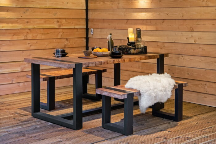 Tuindeco Teak dinnerset Wellington – hout