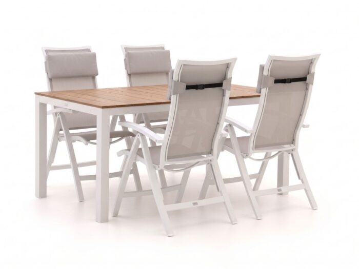 Bellagio tuinmeubelen Bellagio Lugo/Fidenza 160cm dining tuinset 5-delig verstelbaar Laagste prijsgarantie!