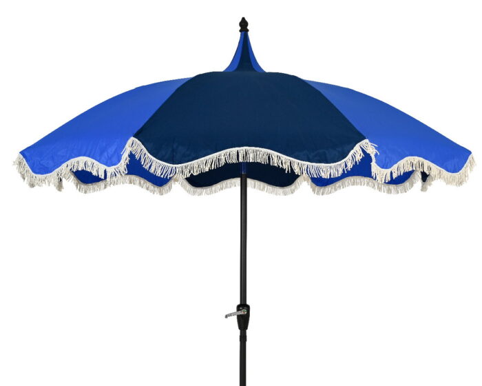 Decoris Strandparasol stokparasol 2tone Blauw