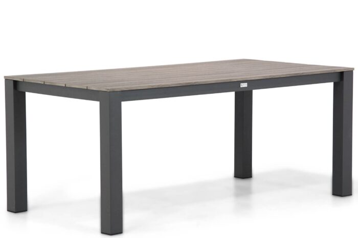Lifestyle Garden Furniture Valley dining tuintafel 180 x 92 cm – Grijs-antraciet