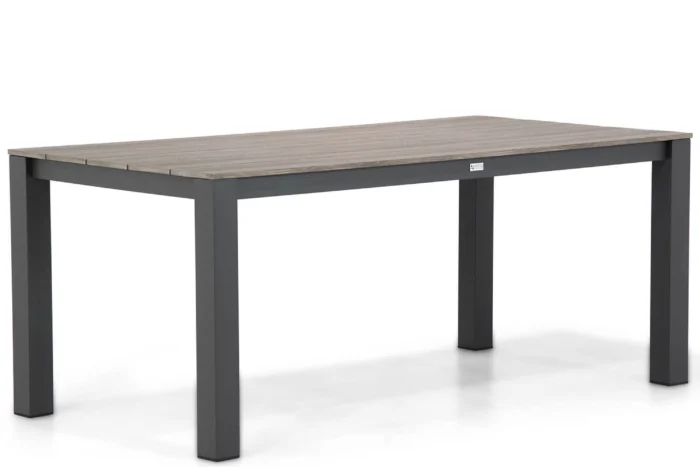 Lifestyle Garden Furniture Valley dining tuintafel 180 x 92 cm - Grijs-antraciet