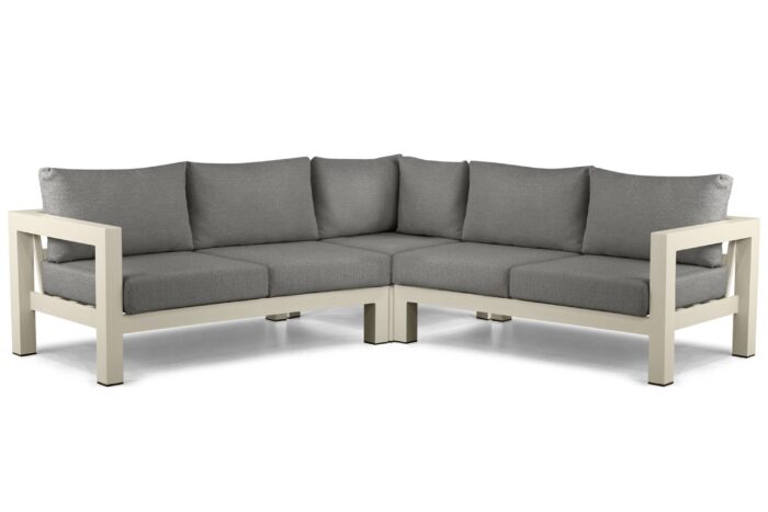Lifestyle Garden Furniture Luca hoek loungeset 3-delig – Taupe-naturel-bruin