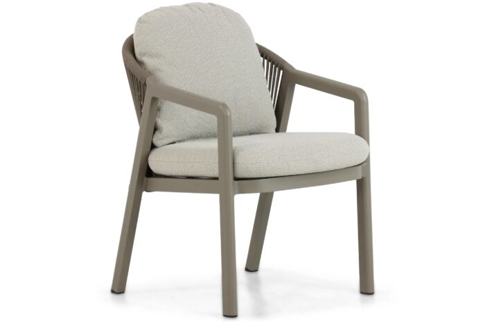 Santika Furniture Guss dining tuinstoel – Taupe-naturel-bruin