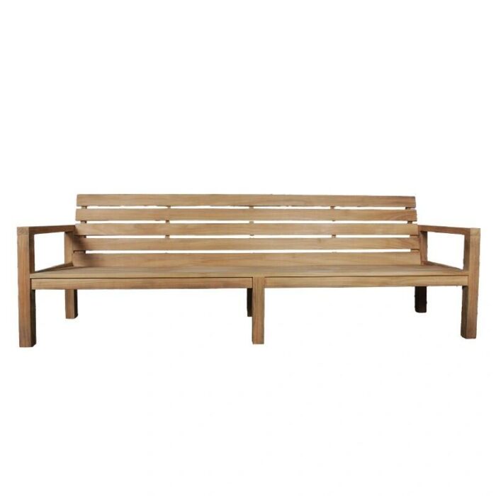 Buitengewoon de boet Tuinbank Teak Samosir 220 cm – bruin