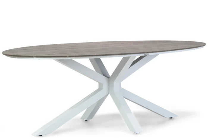 Lifestyle Garden Furniture Panama dining tuintafel ellipse 220 x 115 cm - Transparant